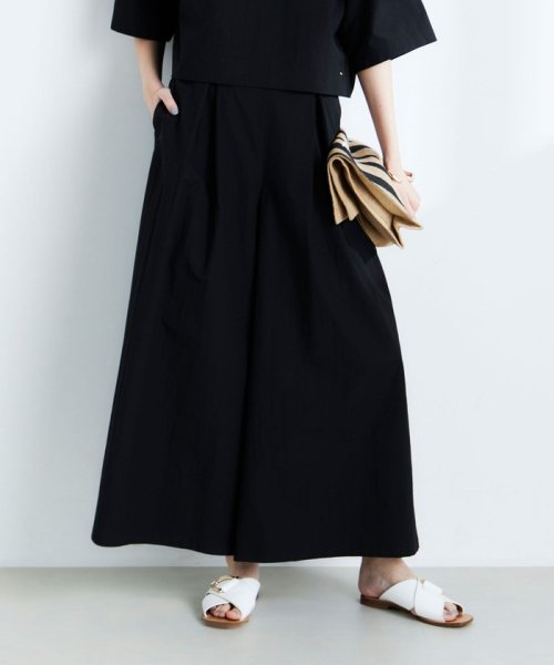 《セットアップ対応》ウォッシャブルドライエアリースーパーワイドパンツ 