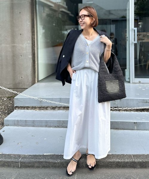 《セットアップ対応》ウォッシャブルドライエアリースーパーワイドパンツ 