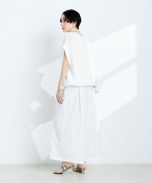 《セットアップ対応》ウォッシャブルドライエアリースーパーワイドパンツ 