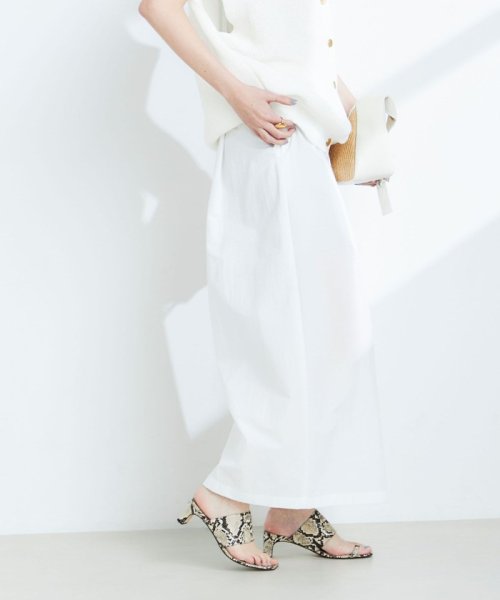 《セットアップ対応》ウォッシャブルドライエアリースーパーワイドパンツ 