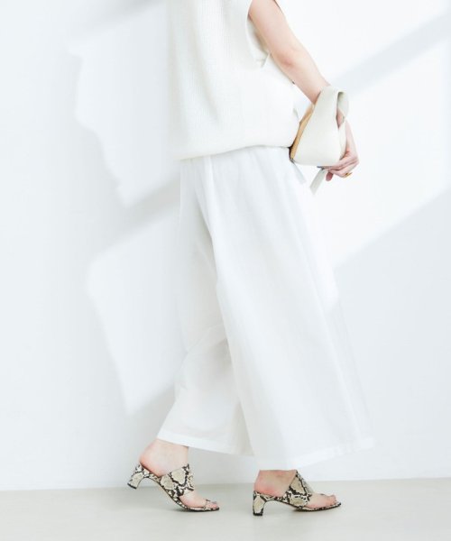 《セットアップ対応》ウォッシャブルドライエアリースーパーワイドパンツ 