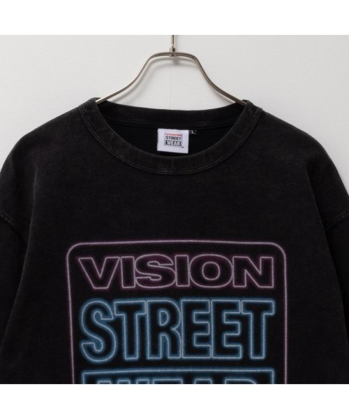 MAC HOUSE(men)(マックハウス（メンズ）)/VISION STREET WEAR ヴィジョンストリートウェア スノーウォッシュネオンロゴ長袖Tシャツ 4305026－EC/img05