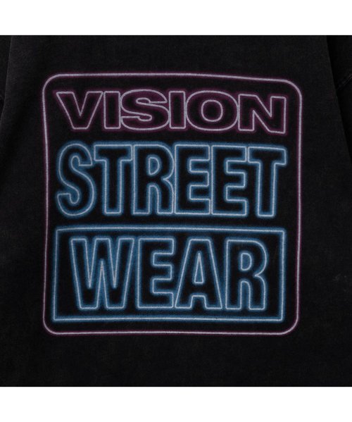 MAC HOUSE(men)(マックハウス（メンズ）)/VISION STREET WEAR ヴィジョンストリートウェア スノーウォッシュネオンロゴ長袖Tシャツ 4305026－EC/img08