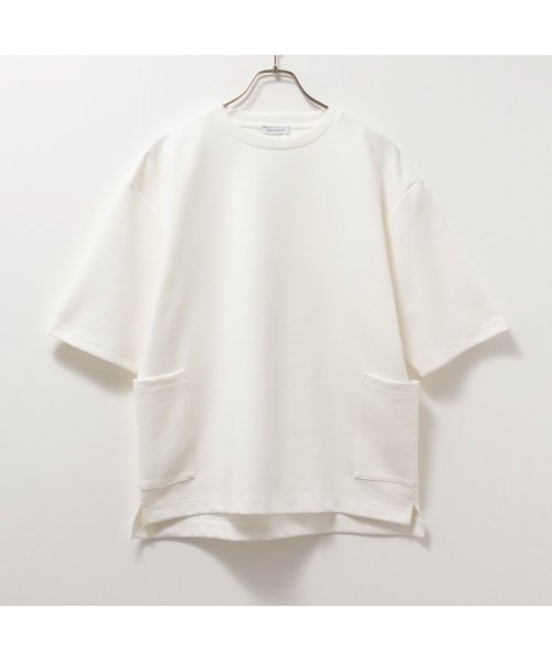 MAC HOUSE(men)(マックハウス（メンズ）)/URBAN COLLECTION アーバンコレクション エアスムージー ポケット付き5分袖Tシャツ T2－24SS－MC－2/img02