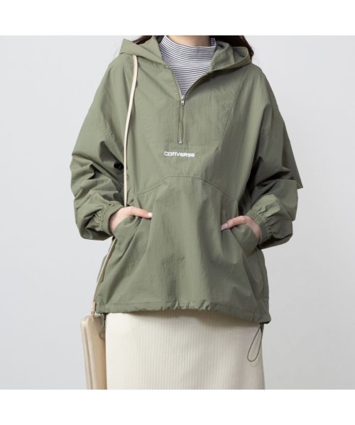 MAC HOUSE(women)(マックハウス（レディース）)/CONVERSE コンバース ナイロンアノラックパーカー 4182－8360/img03