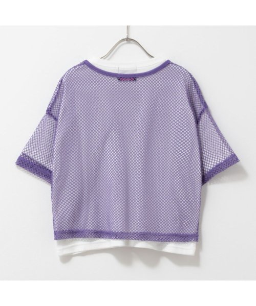 MAC HOUSE(kid's)(マックハウス（キッズ）)/RICH MIX リッチミックス 5分袖メッシュTシャツアンサンブル 335577117/img03