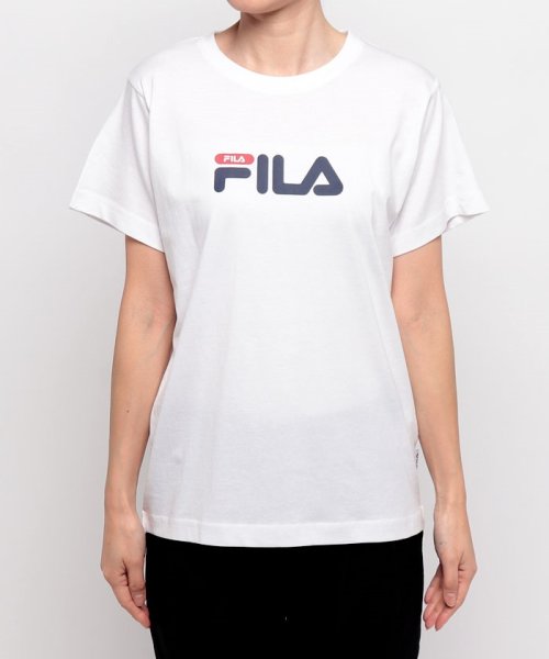 FILA（Casual）(フィラ（カジュアル）)/【カジュアルウェア】 天竺 プリント半袖Tシャツ レディース/img01