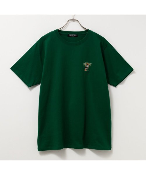 MAC HOUSE(men)(マックハウス（メンズ）)/T－GRAPHICS ティーグラフィックス ワンポイント刺繍半袖Tシャツ MC24－673－21T/img03