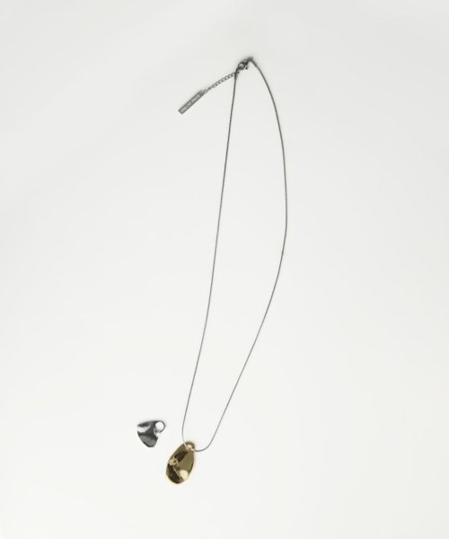 nothing and others(ナッシングアンドアザース)/2motif stainless chain Necklace/img03