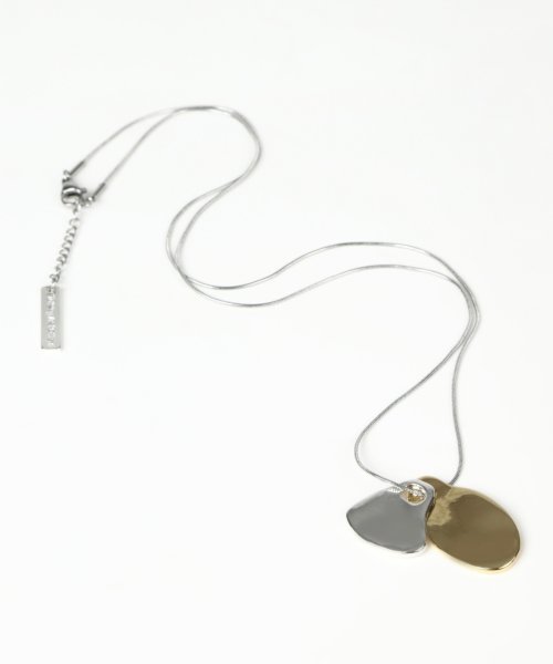 nothing and others(ナッシングアンドアザース)/2motif stainless chain Necklace/img04