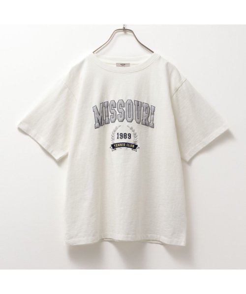 MAC HOUSE(women)(マックハウス（レディース）)/GOOD CREW グッド クルー フロストカレッジ半袖Tシャツ EGC240003/img09