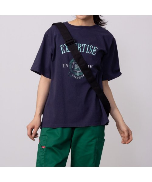 MAC HOUSE(women)(マックハウス（レディース）)/GOOD CREW グッド クルー フロストカレッジ半袖Tシャツ EGC240004/img03