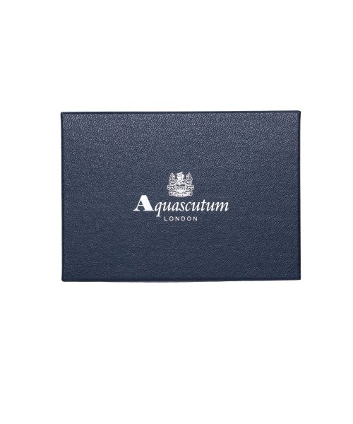 Aquascutum(アクアスキュータム)/ アクアスキュータム AQUASCUTUM キーケース キーホルダー 三つ折り バーミンガム メンズ 5連 本革 型押し BIRMINGHAM ブラック ネイビ/img08