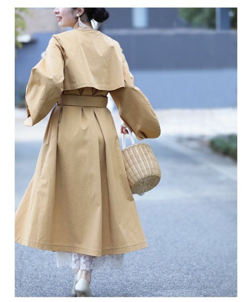 ポワン袖トレンチ コート ポワン袖トレンチ