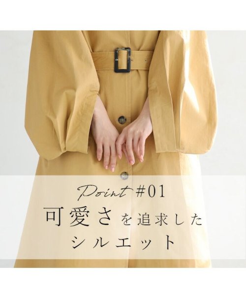 ポワン袖トレンチ コート ポワン袖トレンチ