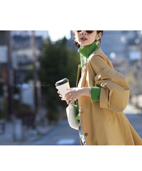 ポワン袖トレンチ コート ポワン袖トレンチ