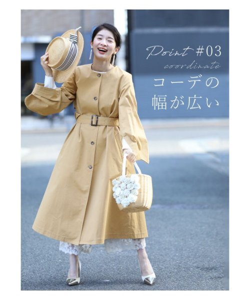 ポワン袖トレンチ コート ポワン袖トレンチ