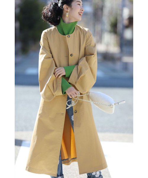 ポワン袖トレンチ コート ポワン袖トレンチ