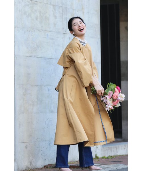 ポワン袖トレンチ コート ポワン袖トレンチ