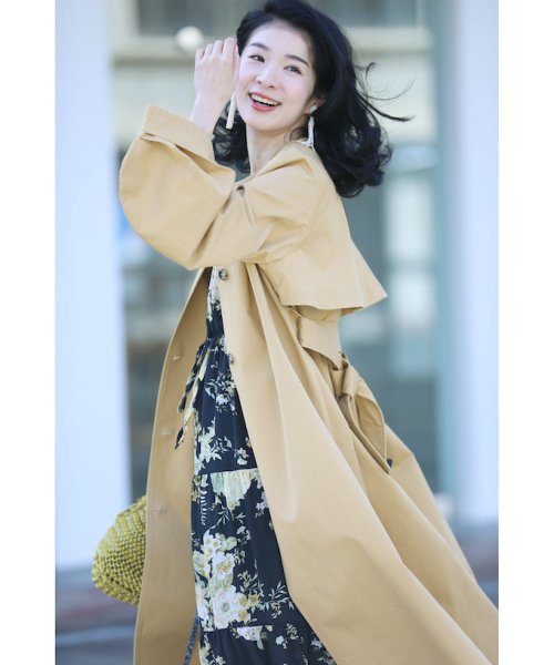 ポワン袖トレンチ コート ポワン袖トレンチ