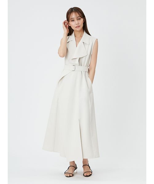 美品】アシメラペルテーラードワンピース