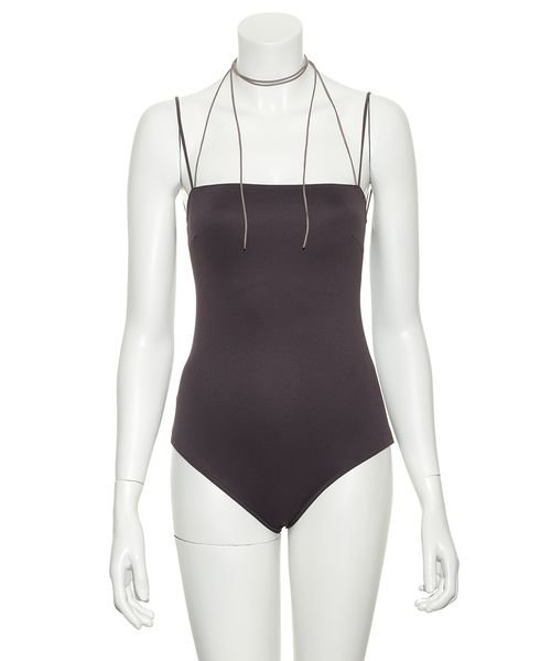 ストラップベアスイムワンピース 予めご了承ください