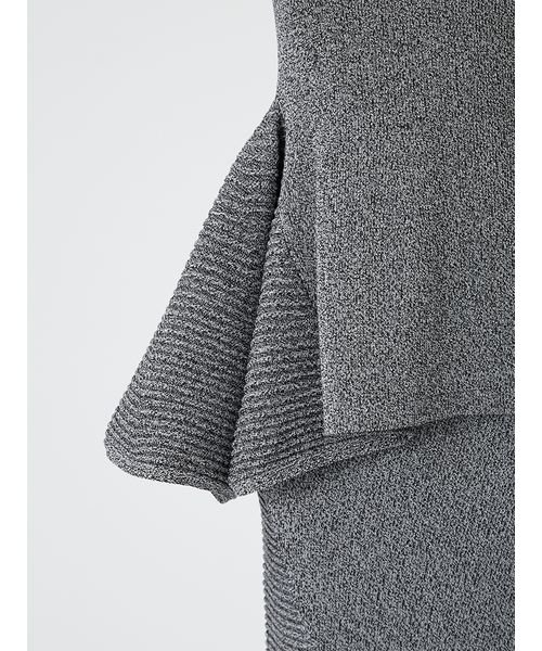 アシメヘム畦編みペプラムノースリニット アシメヘム畦編みペプラムノースリニット アシメヘム畦編みペプラムノースリニット V1303248785(10010円)