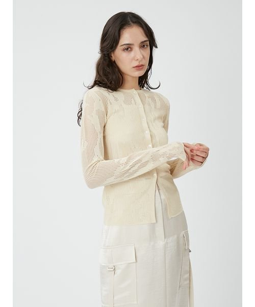 レースニットトップス 予めご了承ください