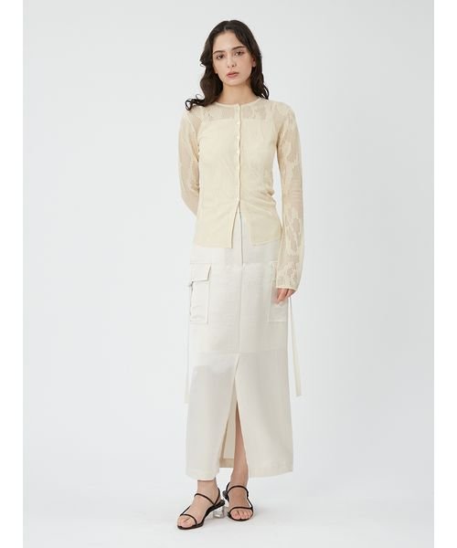 レースニットトップス 予めご了承ください