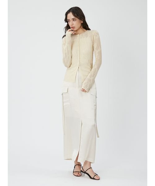 レースニットトップス 予めご了承ください