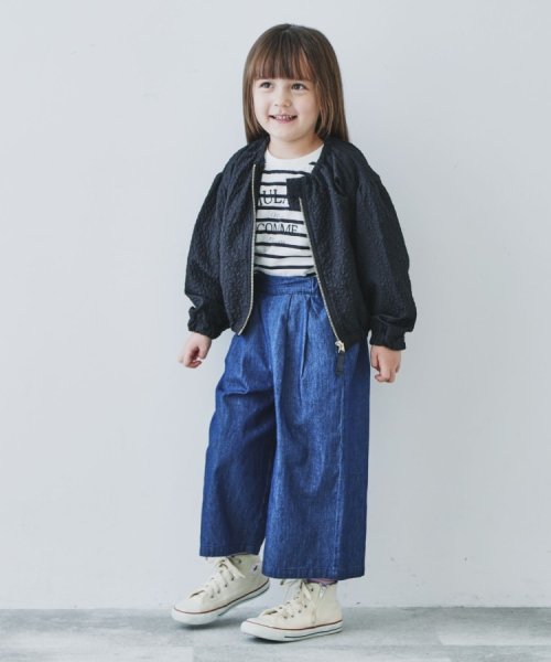 THE SHOP TK（KID）(ザ　ショップ　ティーケー（キッズ）)/【110－150/ママとおそろい風】花柄＆デニム スカートパンツ/img09