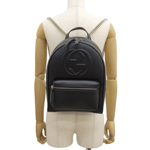 GUCCI(グッチ)/GUCCI グッチ インターロッキング G SOHO BACK PACK ソーホー バックパック リュック レザー/img05