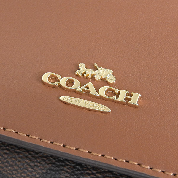 COACH コーチ MICRO WALLET マイクロ ウォレット 三つ折り 財布 レザー