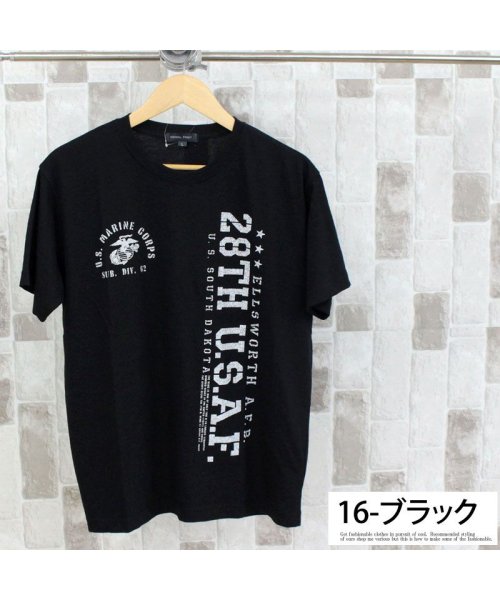 TopIsm(トップイズム)/Tシャツ メンズ 半袖 カレッジ ロゴ プリント クルーネック ティーシャツ 大きいサイズ トップス アメカジ ロゴT/img17