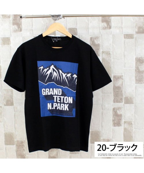 TopIsm(トップイズム)/Tシャツ メンズ 半袖 カレッジ ロゴ プリント クルーネック ティーシャツ 大きいサイズ トップス アメカジ ロゴT/img20