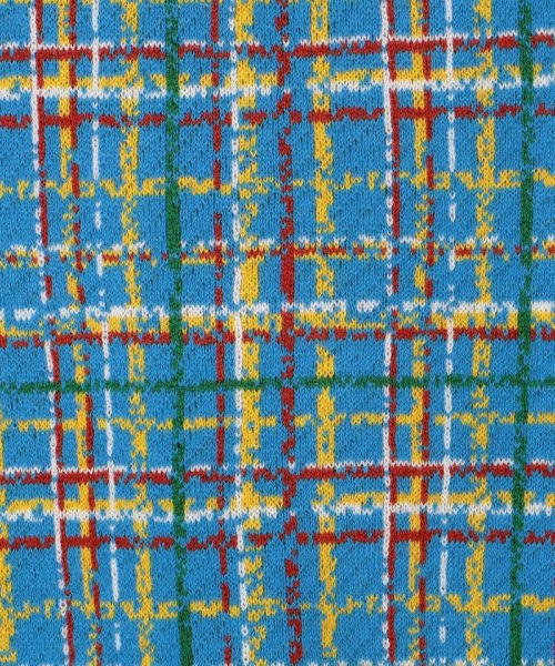 CABaN コットンカシミヤチェックジャカード ハーフスリーブプルオーバー 