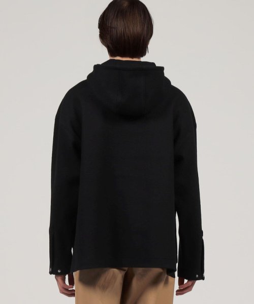 CABaN ウールコットンダブルフェイス プルオーバーパーカ 