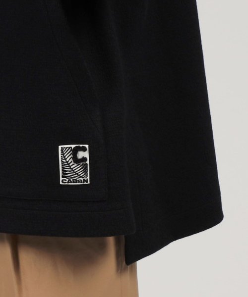 CABaN ウールコットンダブルフェイス プルオーバーパーカ 