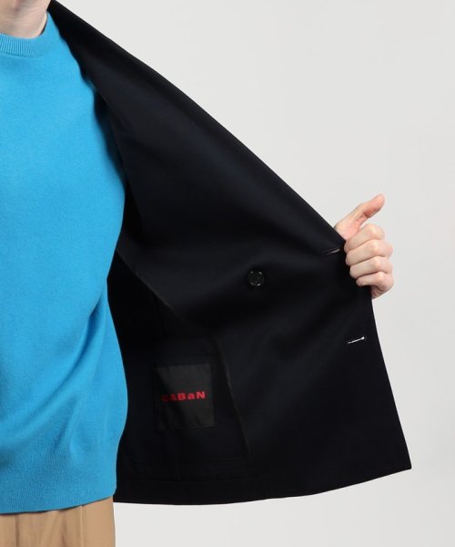 CABaN ライトウールギャバジン ダブルブレストジャケット 