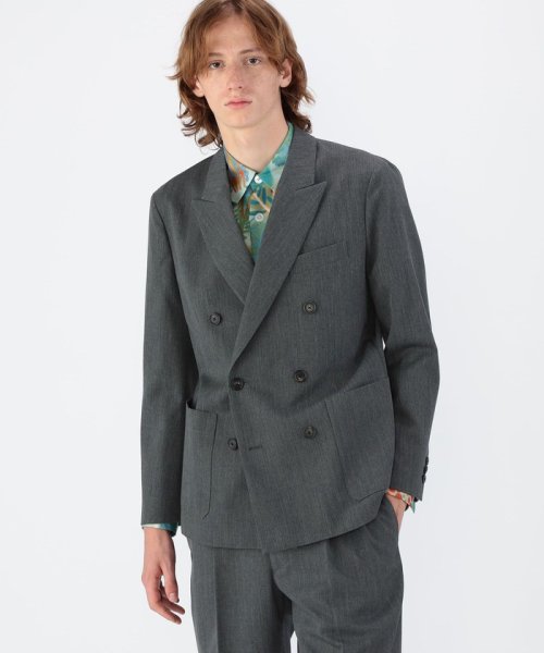 CABaN ライトウールギャバジン ダブルブレストジャケット 