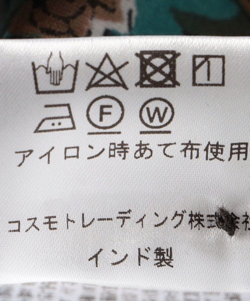 SHIPS WOMEN(シップス　ウィメン)/Fanaka:〈手洗い可能〉ブロック プリント ワンピース/img10