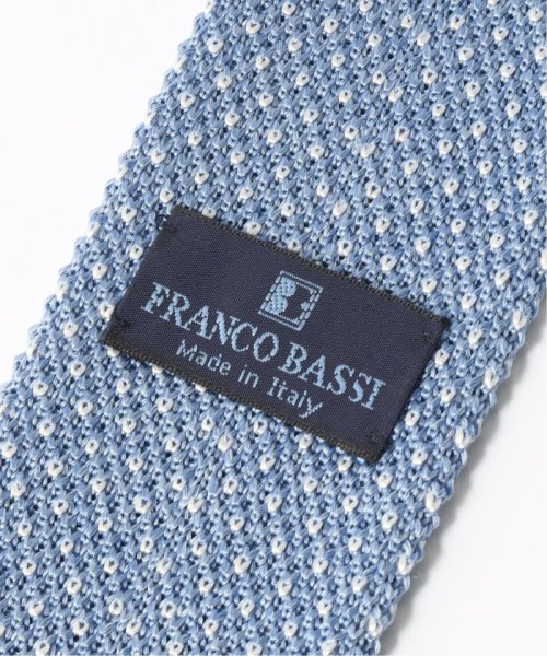 【FRANCO BASSI / フランコ バッシ】マイクロドットニットタイ 【JAPANESE TWILL&REPPE STRIPE COLLECTION】レジメンタルネクタイ UOI1668844717(12870円)
