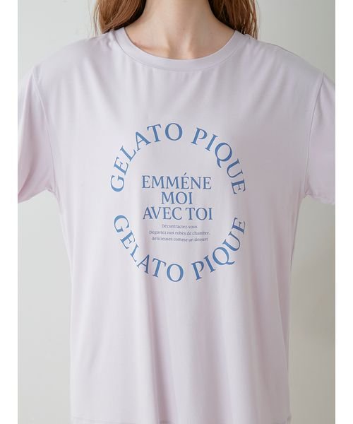 gelato pique(gelato pique)/トラベルレーヨンロゴTシャツ/img11