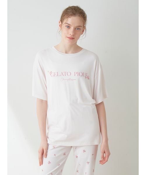 gelato pique(gelato pique)/【SAKURA】ワンポイントTシャツ/img13