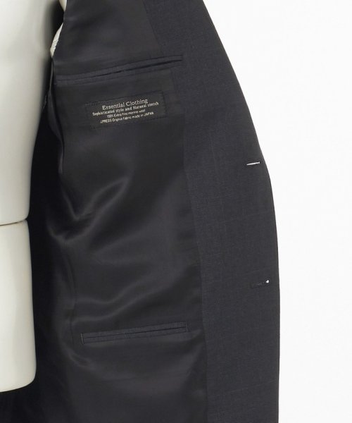 【ESSENTIAL CLOTHING】クールタッチグレナカートチェック スーツ CLOTHING