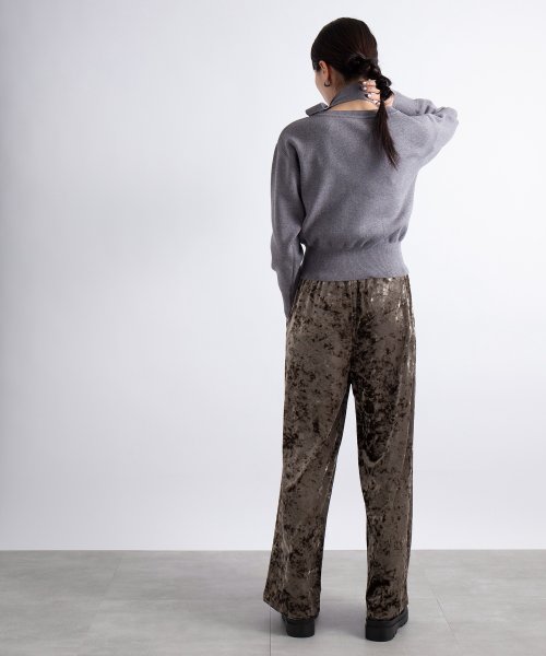 SETUP7(SETUP7)/【谷まりあさん着用！SWEET11月号掲載品商品】2WAY RIBBON KNIT TOPS ボウタイニット/img65