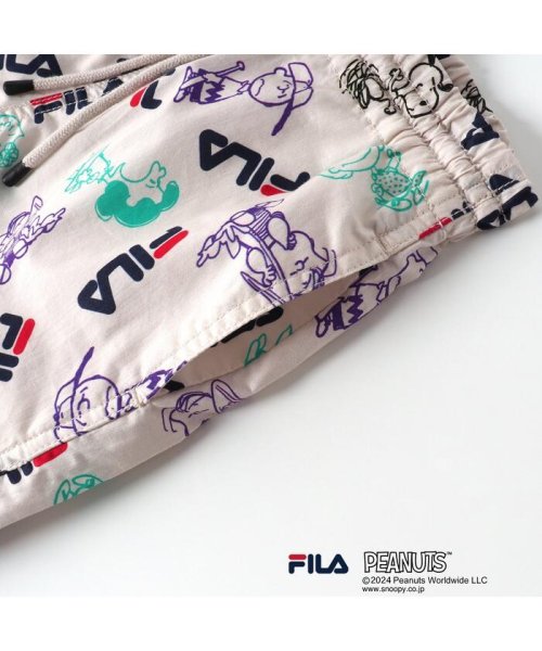 BREEZE(ブリーズ)/WEB限定 PEANUTS×FILA(フィラ)コラボ　総柄ハーフパンツ/img06