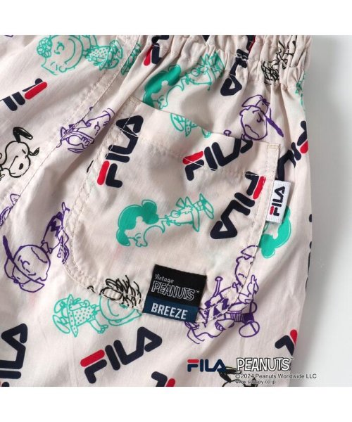 BREEZE(ブリーズ)/WEB限定 PEANUTS×FILA(フィラ)コラボ　総柄ハーフパンツ/img07