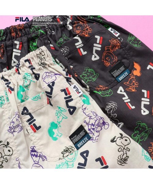 BREEZE(ブリーズ)/WEB限定 PEANUTS×FILA(フィラ)コラボ　総柄ハーフパンツ/img12