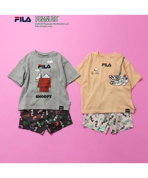 BREEZE(ブリーズ)/WEB限定 PEANUTS×FILA(フィラ)コラボ　総柄ハーフパンツ/img13